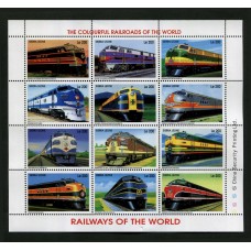 TRENES FERROCARRILES SIERRA LEONE HOJA BLOQUE ESPECIAL NUEVA MINT